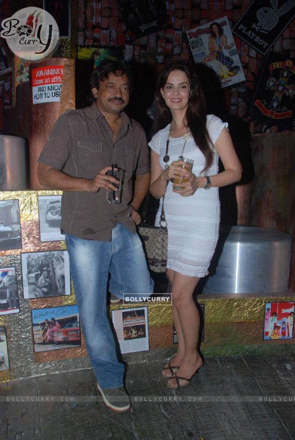 Ram Gopal Verma and Rukhsar at 100 Lounge opening