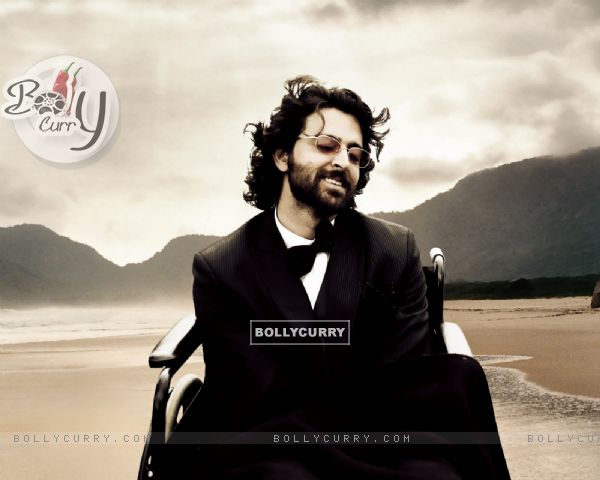 Hrithik Roshan on wheel chair