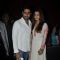 Aishwarya Rai and Abhishek Bachchan at Robot premiere at PVR