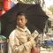 Irfaan Khan with a umbrella