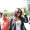 Priyanka Chopra arrives in an auto rickshaw for the 'PEARLS WAVE 2' press conference at Hotel Grand Hyatt in Kalina, Mumbai