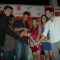 Madhur Bhandarkar, Ajay Devgan and Emraan Hashmi at Dil To Baccha Hai Ji music launch at Cinemax. .