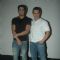 Aamir Khan and Prateik Babbar at the Unveiling of Dhobi Ghat's First Look, Andheri. .