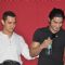 Aamir Khan and Prateik Babbar at the Unveiling of Dhobi Ghat's First Look, Andheri