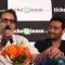 Dharmendra launched Ajay Devgan's new online venture ticketplease.com at Hotel JW Marriott in Juhu, Mumbai