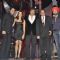 Shahrukh Khan, Bobby Deol, Dharmendra and Sunny Deol at Apsara Awards Night at BKC, Mumbai. .