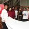 L-R Chef Nitin, Chef Shilarna , Chef Ganesh Harpal, Chef Max, Madhuri Dixit at "Food Food" Channel