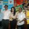 Neha Dhupia, Rajat and Sanjay Mishra at Phas Gaye Re Obama DVD launch at Inorbit Mall