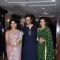 Raveena Tandon with her husband in Sameer Soni and Neelam's wedding reception at Taj Land's End