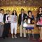 Neha Dhupia and Mandira Bedi launches Gold Gym Calendar at Bandra. .
