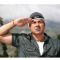 Sunny Deol giving salute to Indian Army