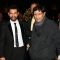 Aamir with Dev Anand at Imran Khan and Avantika Malik's Wedding Reception Party at Taj Land's End