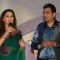 Madhuri Dixit and Sanjeev Kapoor at the launch of ''Food Food'' foundation in New Delhi