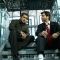 Anil Kapoor and Salman Khan sitting on the staircase