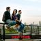 John Abraham,Katrina Kaif and Neil Nitin Mukesh sitting on a  railing