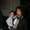 Sonu Nigam with his son at BIG STAR IMA Awards