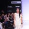 A model displays designer Vaishali's creations during the Lakme Fashion Week day 4 in Mumbai. .
