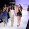 Models displays designer Vaishali's creations during the Lakme Fashion Week day 4 in Mumbai. .