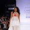 A model displays designer Purvi Doshi's creations during the Lakme Fashion Week day 4 in Mumbai. .
