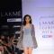 A model displays designer Purvi Doshi's creations during the Lakme Fashion Week day 4 in Mumbai. .