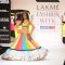 A model displays designer Sabashe by Sabah Khan's creations during the Lakme Fashion Week day 4 in Mumbai. .