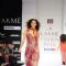 A model displays designer Anupama Daya's creations during the Lakme Fashion Week day 4 in Mumbai. .