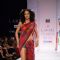 A model displays designer Anupama Daya's creations during the Lakme Fashion Week day 4 in Mumbai. .