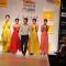 Model displays designer Astu's creations during the Lakme Fashion Week day 4 in Mumbai. .