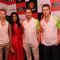 Nico Hulkenberg, Actress Sarah Jane Dias, Adrian Sutil & Paul di Resta at Force India Press Conference. .