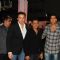 Anees Bazmee with Akshay and Bobby at Premiere of Thank You movie at Chandan, Juhu, Mumbai