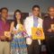 Tusshar & Amrita Rao with Sooraj Barjatya at Love U... Mr. Kalakaar! music Launch at Cinemax, Mumbai
