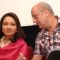 Writer Gajra Kottary with Anupam Kher at the release of her book "Broken Melodies " in New Delhi