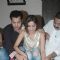 Rahul Mahajan cutting cake with wife Dimpy on his Birthday