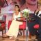 Amitabh Bachchan, Deepika Padukone and Saif Ali Khan  at a promotional event for the film