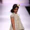 Model displays designer VJ Balhara's creation during the Lakme Fashion Week Day 3 in Mumbai. .