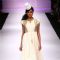 Model displays designer VJ Balhara's creation during the Lakme Fashion Week Day 3 in Mumbai. .