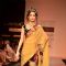 Model display creations by designers Bhumika and Shyamal during Lakme Fashion Week Day 3 in Mumbai. .