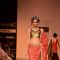 Model display creations by designers Bhumika and Shyamal during Lakme Fashion Week Day 3 in Mumbai. .