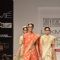 Models display creations by designer Sabyasachi during Lakme Fashion Week Day 3 in Mumbai. .