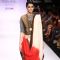 Model displays designer Paromita Banerjee's creation during the Lakme Fashion Week Day 3 in Mumbai. .