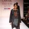 Model displays designer Paromita Banerjee's creation during the Lakme Fashion Week Day 3 in Mumbai. .