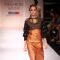 Model displays designer Paromita Banerjee's creation during the Lakme Fashion Week Day 3 in Mumbai. .