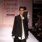 Model displays designer Paromita Banerjee's creation during the Lakme Fashion Week Day 3 in Mumbai. .