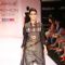 Model displays designer Paromita Banerjee's creation during the Lakme Fashion Week Day 3 in Mumbai. .