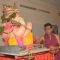 Jeetendra paying devote to Lord Ganesha during the occasion of Ganesh Chaturthi at their home