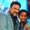 Adnan Sami with Niladri Chatterjee on the sets of Sa Re Ga Ma Pa Li'l Champs