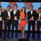 Malaika Arora Khan, Arjun Rampal, Baichung Bhutia and Rahul Dravid at  launch of 'Gillette Fusion'