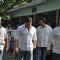Sohail Khan, Anu Malik at Producer Surinder Kapoor funeral at Vile Parle in Mumbai