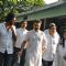 Sanjay Kapoor, Chunky Pandey at Producer Surinder Kapoor funeral at Vile Parle in Mumbai