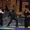 Shah Rukh Khan, Priyanka Chopra and Hrithik Roshan at the finale of Just Dance at Filmcity, Mumbai